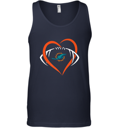 NFL Miami Dolphins Heart Love Football Men's Tank Top