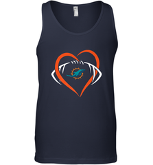 NFL Miami Dolphins Heart Love Football Men's Tank Top Men's Tank Top - jonhlittlestore88