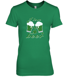 I love beer Funny st patricks day shirt Women's Premium T-Shirt