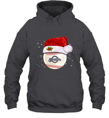 Milwaukee Brewers Logo Baseball Ball Christmas Santa Hat Xmas Sport Funny Snow Hooded Sweatshirt Hooded Sweatshirt - jonhlittlestore88