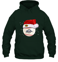 Milwaukee Brewers Logo Baseball Ball Christmas Santa Hat Xmas Sport Funny Snow Hooded Sweatshirt Hooded Sweatshirt - jonhlittlestore88