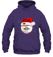 Milwaukee Brewers Logo Baseball Ball Christmas Santa Hat Xmas Sport Funny Snow Hooded Sweatshirt Hooded Sweatshirt - jonhlittlestore88
