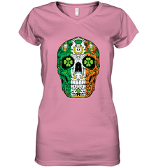 Sugar Skull Leprechaun T Shirt St Patricks Day Women Men Tee Women's V-Neck T-Shirt Women's V-Neck T-Shirt - jonhlittlestore88