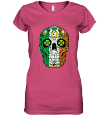 Sugar Skull Leprechaun T Shirt St Patricks Day Women Men Tee Women's V-Neck T-Shirt Women's V-Neck T-Shirt - jonhlittlestore88