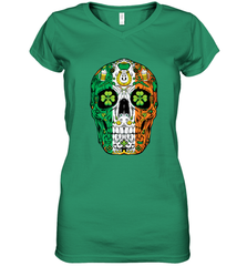 Sugar Skull Leprechaun T Shirt St Patricks Day Women Men Tee Women's V-Neck T-Shirt Women's V-Neck T-Shirt - jonhlittlestore88