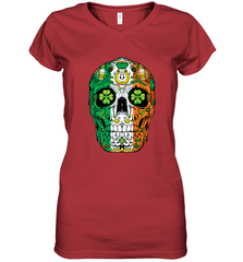 Sugar Skull Leprechaun T Shirt St Patricks Day Women Men Tee Women's V-Neck T-Shirt Women's V-Neck T-Shirt - jonhlittlestore88