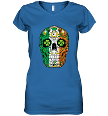 Sugar Skull Leprechaun T Shirt St Patricks Day Women Men Tee Women's V-Neck T-Shirt Women's V-Neck T-Shirt - jonhlittlestore88
