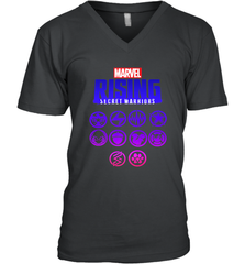 Marvel Rising Secret Warriors Hero Emblem Logo Men's V-Neck Men's V-Neck - jonhlittlestore88
