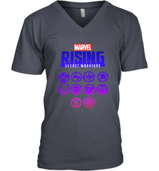 Marvel Rising Secret Warriors Hero Emblem Logo Men's V-Neck Men's V-Neck - jonhlittlestore88