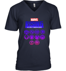 Marvel Rising Secret Warriors Hero Emblem Logo Men's V-Neck Men's V-Neck - jonhlittlestore88