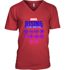 Marvel Rising Secret Warriors Hero Emblem Logo Men's V-Neck Men's V-Neck - jonhlittlestore88