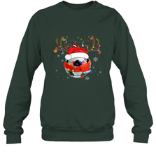 Santa Hat Soccer Reindeer Christmas Funny Players Football Crewneck Sweatshirt Crewneck Sweatshirt - jonhlittlestore88