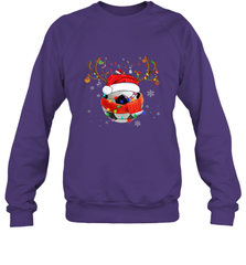 Santa Hat Soccer Reindeer Christmas Funny Players Football Crewneck Sweatshirt Crewneck Sweatshirt - jonhlittlestore88