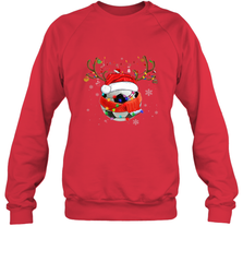Santa Hat Soccer Reindeer Christmas Funny Players Football Crewneck Sweatshirt Crewneck Sweatshirt - jonhlittlestore88