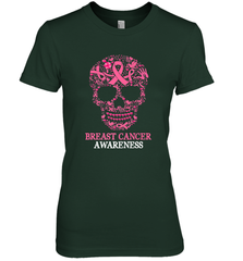 Tattoo Skull Halloween Breast Cancer Awareness Women's Premium T-Shirt Women's Premium T-Shirt - jonhlittlestore88