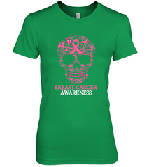 Tattoo Skull Halloween Breast Cancer Awareness Women's Premium T-Shirt Women's Premium T-Shirt - jonhlittlestore88