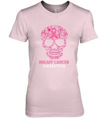 Tattoo Skull Halloween Breast Cancer Awareness Women's Premium T-Shirt Women's Premium T-Shirt - jonhlittlestore88