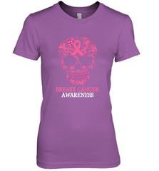 Tattoo Skull Halloween Breast Cancer Awareness Women's Premium T-Shirt Women's Premium T-Shirt - jonhlittlestore88