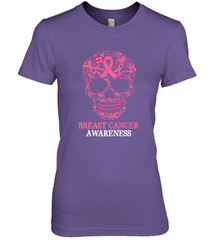 Tattoo Skull Halloween Breast Cancer Awareness Women's Premium T-Shirt Women's Premium T-Shirt - jonhlittlestore88