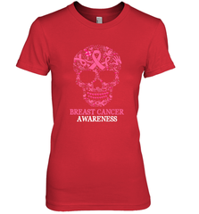 Tattoo Skull Halloween Breast Cancer Awareness Women's Premium T-Shirt Women's Premium T-Shirt - jonhlittlestore88