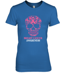Tattoo Skull Halloween Breast Cancer Awareness Women's Premium T-Shirt Women's Premium T-Shirt - jonhlittlestore88
