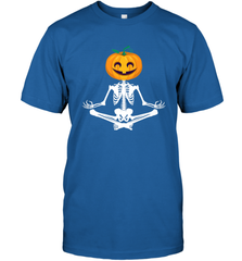 Halloween Yoga Zen Meditation Pumpkin skeleton Gift idea Men's T-Shirt Men's T-Shirt - jonhlittlestore88