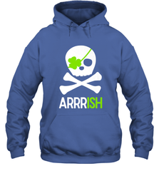 St. Patricks Day Irish Pirate Skull and Cross bones Hooded Sweatshirt Hooded Sweatshirt - jonhlittlestore88
