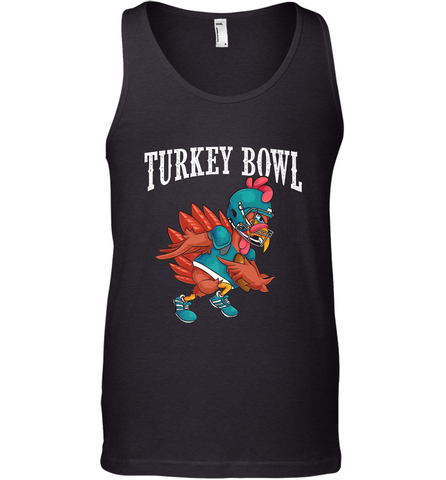 Cool Turkey Bowl _ Funny Thanksgiving Football Player Men's Tank Top Men's Tank Top / Black / XS Men's Tank Top - jonhlittlestore88