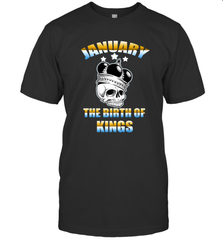 Kings Are Born In January Birthday For Men Men's T-Shirt Men's T-Shirt - jonhlittlestore88