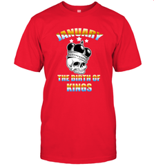 Kings Are Born In January Birthday For Men Men's T-Shirt Men's T-Shirt - jonhlittlestore88