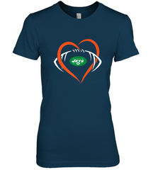 NFL New York Jets Heart Love Football Women's Premium T-Shirt Women's Premium T-Shirt - jonhlittlestore88