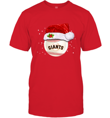 San Francisco Giants Logo Baseball Ball Christmas Santa Hat Xmas Sport Funny Snow Men's T-Shirt Men's T-Shirt - jonhlittlestore88