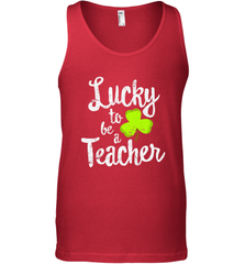 Teacher St. Patrick's Day Shirt, Lucky To Be A Teacher Men's Tank Top Men's Tank Top - jonhlittlestore88