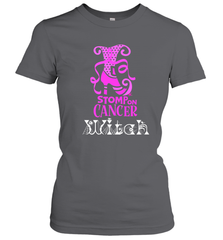Stomp On Cancer Witch High Heel Breast Cancer Halloween Women's T-Shirt Women's T-Shirt - jonhlittlestore88