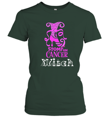 Stomp On Cancer Witch High Heel Breast Cancer Halloween Women's T-Shirt Women's T-Shirt - jonhlittlestore88