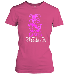 Stomp On Cancer Witch High Heel Breast Cancer Halloween Women's T-Shirt Women's T-Shirt - jonhlittlestore88