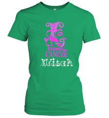 Stomp On Cancer Witch High Heel Breast Cancer Halloween Women's T-Shirt Women's T-Shirt - jonhlittlestore88