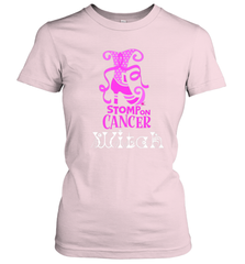 Stomp On Cancer Witch High Heel Breast Cancer Halloween Women's T-Shirt Women's T-Shirt - jonhlittlestore88
