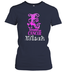 Stomp On Cancer Witch High Heel Breast Cancer Halloween Women's T-Shirt Women's T-Shirt - jonhlittlestore88