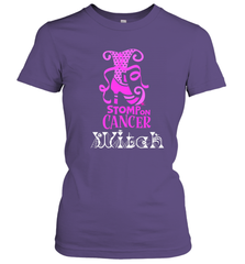 Stomp On Cancer Witch High Heel Breast Cancer Halloween Women's T-Shirt Women's T-Shirt - jonhlittlestore88