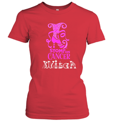 Stomp On Cancer Witch High Heel Breast Cancer Halloween Women's T-Shirt Women's T-Shirt - jonhlittlestore88