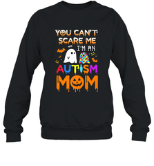 You Can't Scare Me I'm An Autism Mom Ghost Awareness Funny Crewneck Sweatshirt Crewneck Sweatshirt - jonhlittlestore88