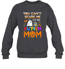 You Can't Scare Me I'm An Autism Mom Ghost Awareness Funny Crewneck Sweatshirt Crewneck Sweatshirt - jonhlittlestore88