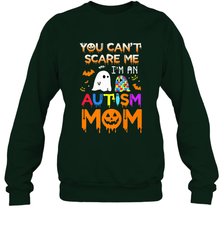 You Can't Scare Me I'm An Autism Mom Ghost Awareness Funny Crewneck Sweatshirt Crewneck Sweatshirt - jonhlittlestore88