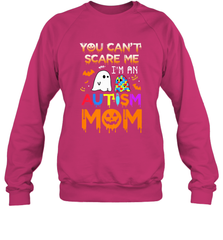 You Can't Scare Me I'm An Autism Mom Ghost Awareness Funny Crewneck Sweatshirt Crewneck Sweatshirt - jonhlittlestore88