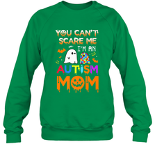 You Can't Scare Me I'm An Autism Mom Ghost Awareness Funny Crewneck Sweatshirt Crewneck Sweatshirt - jonhlittlestore88
