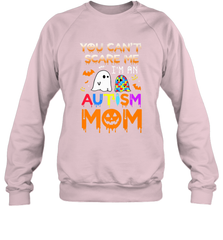 You Can't Scare Me I'm An Autism Mom Ghost Awareness Funny Crewneck Sweatshirt Crewneck Sweatshirt - jonhlittlestore88