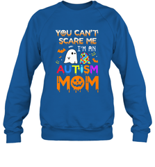 You Can't Scare Me I'm An Autism Mom Ghost Awareness Funny Crewneck Sweatshirt Crewneck Sweatshirt - jonhlittlestore88