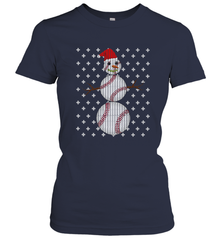 UGLY CHRISTMAS Baseball Snowman Holiday Santa Funny Men Gift Women's T-Shirt Women's T-Shirt - jonhlittlestore88