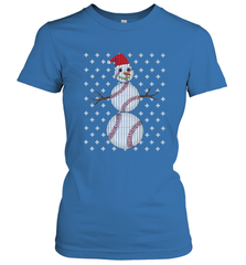 UGLY CHRISTMAS Baseball Snowman Holiday Santa Funny Men Gift Women's T-Shirt Women's T-Shirt - jonhlittlestore88